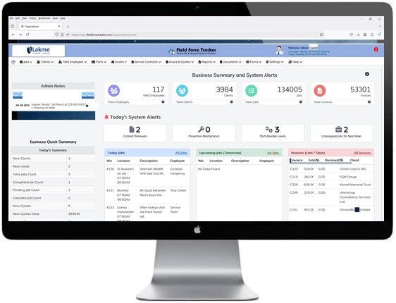 screenshot of Field Force Tracker